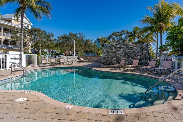 A heated pool