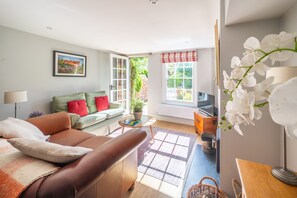 Una Smart TV, una chimenea