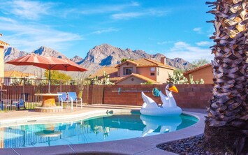 Backyard - Epic mountain views at the pool [Update:floater and umbrella retired]
