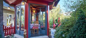 Maison de vacances "Au Printemps Japonais" avec vue sur les montagnes, jardin et Wi-Fi