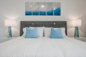 4 bedrooms, iron/ironing board, travel cot, WiFi