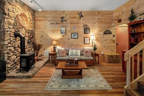 Smart TV, chimenea, Netflix y Hulu 