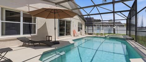 A heated pool