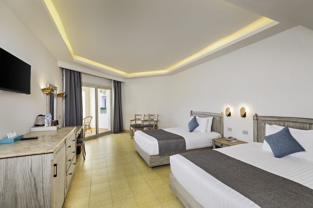 1 kamar tidur, minibar, brankas, dan Wi-Fi gratis