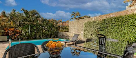 AuĂenpool, beheizter Pool