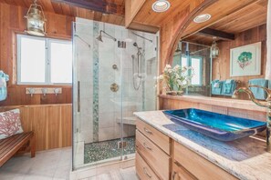 Shower, hair dryer