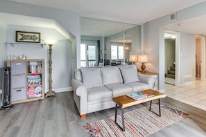 Living area - Beach, Pool, Gulf-View Balconies! PCB Resort Condo (Panama City Beach)