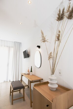 Junior Studio Suite, Pool View | Premium bedding, minibar, individually furnished, desk - IADES (Kassandra)