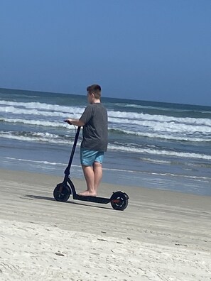 En la playa 