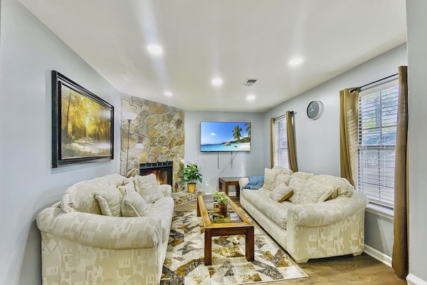 TV connectée, cheminée