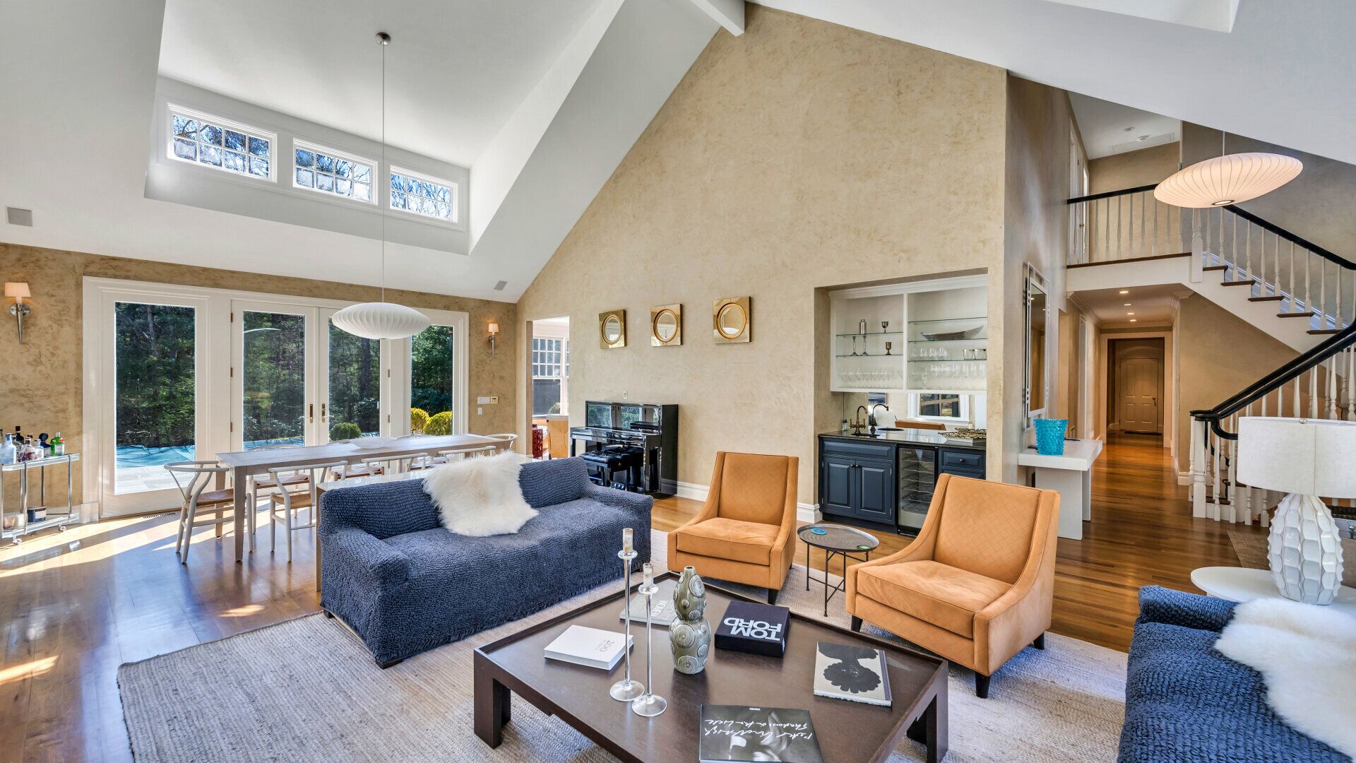 Elegant East Hampton Estate nestled on nearly 5 acres of land, stunning...