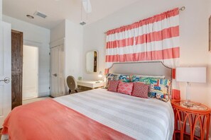 3 slaapkamers, een strijkplank/strijkijzer, wifi, beddengoed