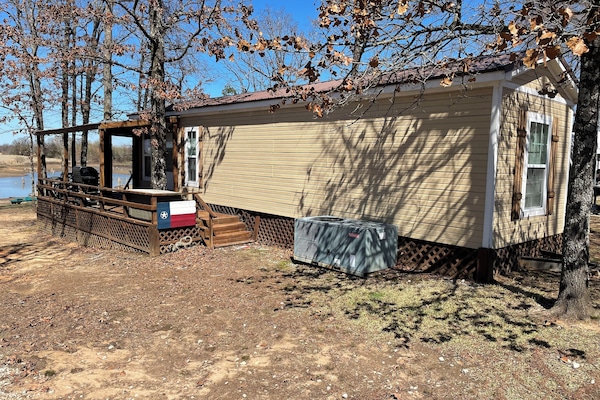 Side view overlooking the lake