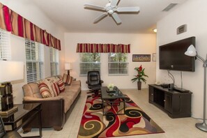 TV, table football - Amazing 4 Bed Town Home With Full Size Pool (Kissimmee)