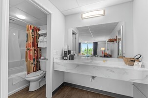 Individually decorated, individually furnished, desk, laptop workspace