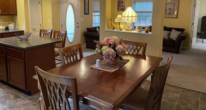 Five miles from the beach, newly remodeled home with lots of privacy.