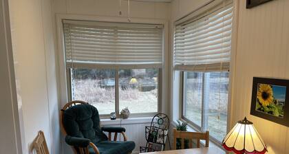 Five miles from the beach, newly remodeled home with lots of privacy.