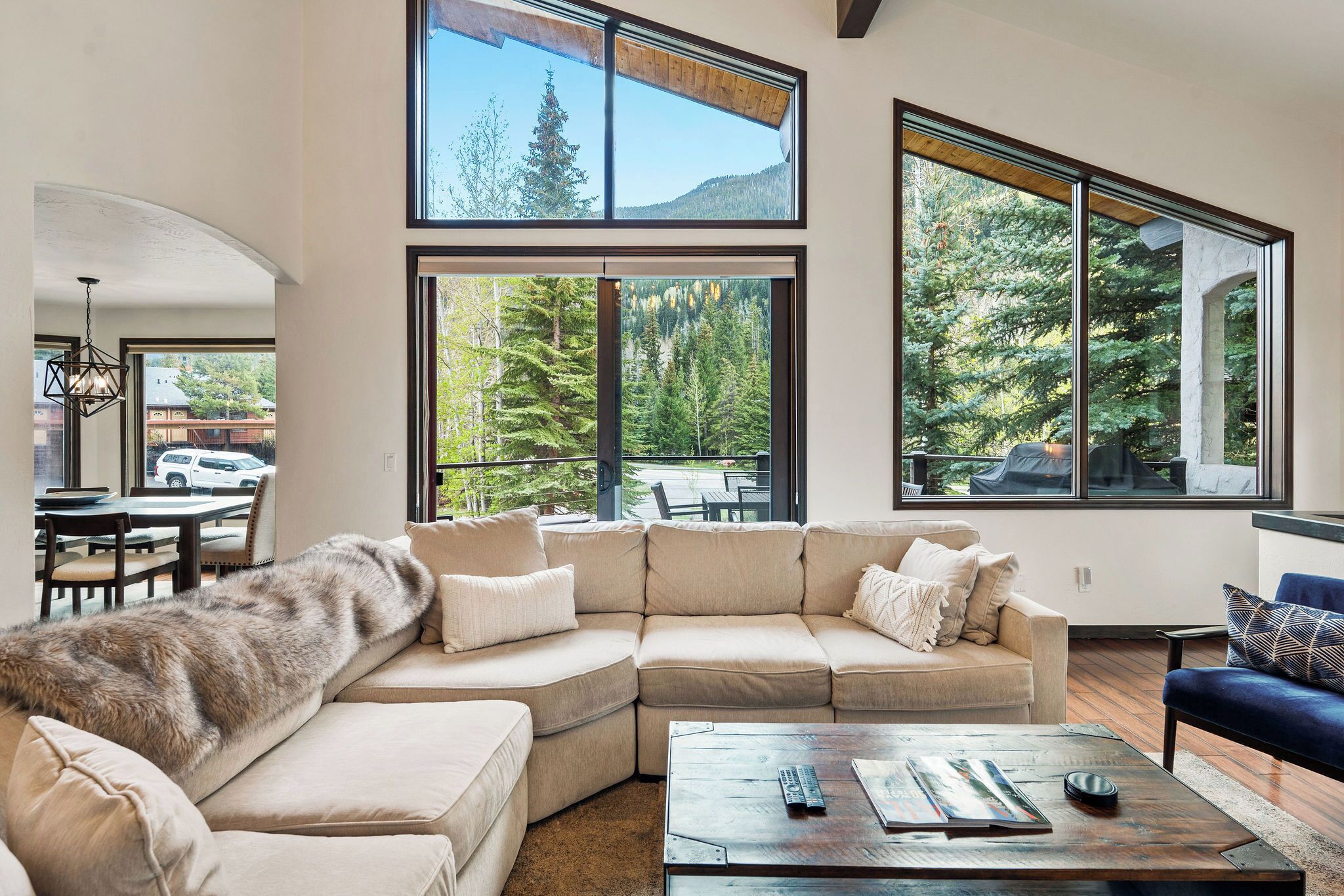 TV connectée, cheminée