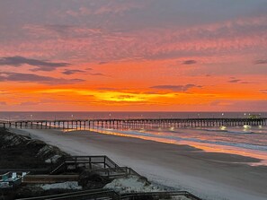 On the beach, sun loungers, beach towels - Heated Pool / Beachfront / Private hot tub / Elevator / Linens Included (North Topsail)