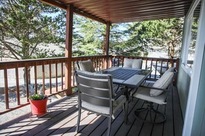 Outdoor dining - This comfortable seaside home is surrounded by the breathtaking views (Sitka)