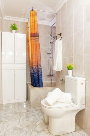 Hair dryer, towels, soap, toilet paper - PINK SEAFRONT (Torrevieja)