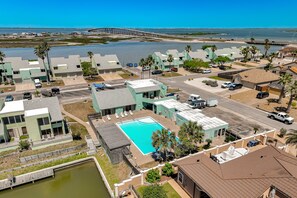 Exterior - Waterfront townhome with AC, WiFi, private dock, & shared pool - near beach (Corpus Christi)