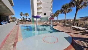 Indoor pool, a heated pool