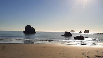En la playa