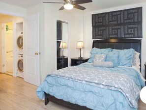 1 bedroom, iron/ironing board, travel crib, free WiFi