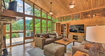 Lakefront ‘Glass House’ Cabin w/ Mountain Views!