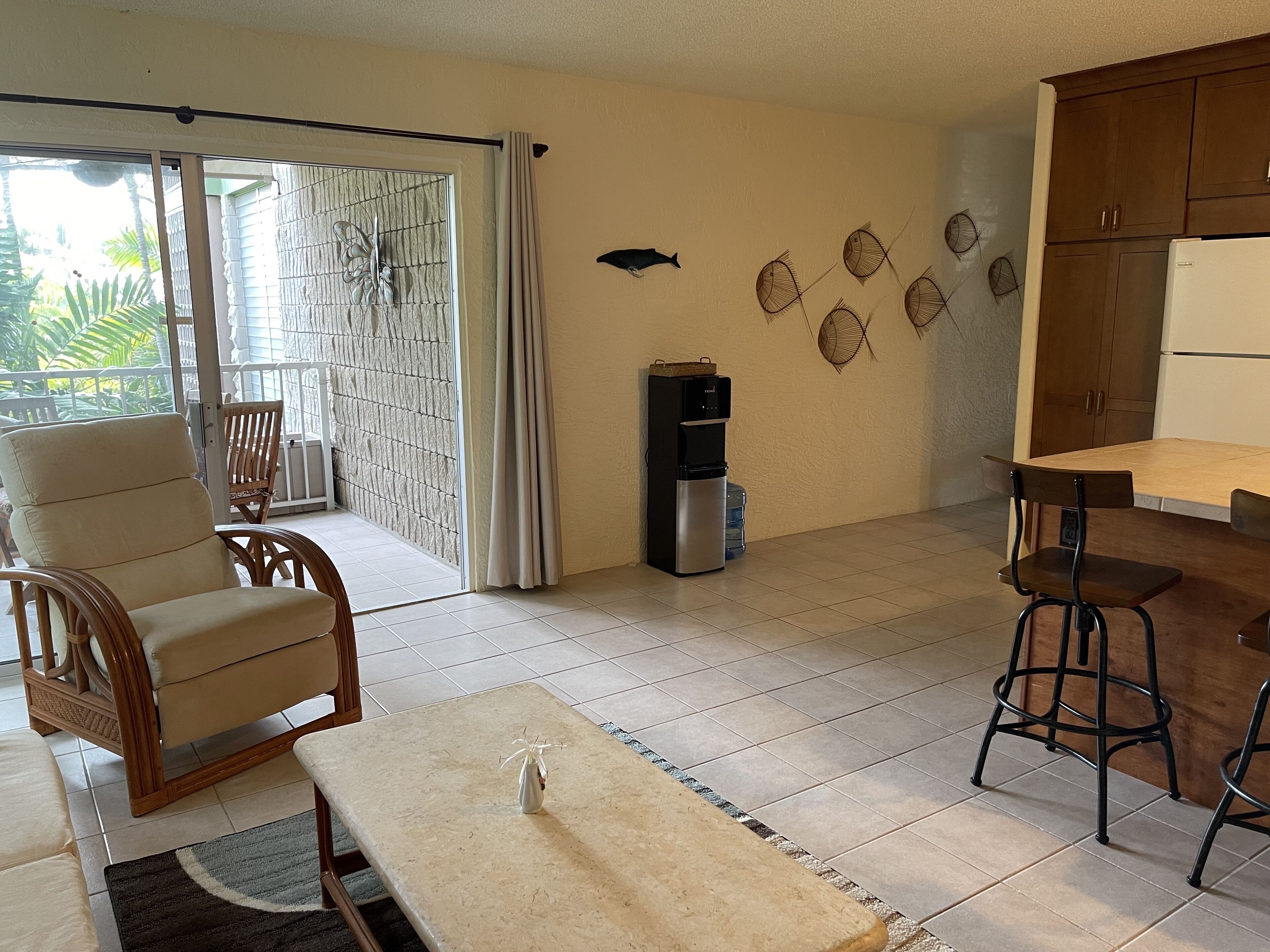 Ocean front property! Cozy, 2nd floor condo, serene garden view