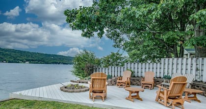 Enjoy the sunset from this east side Keuka Lakefront home!
