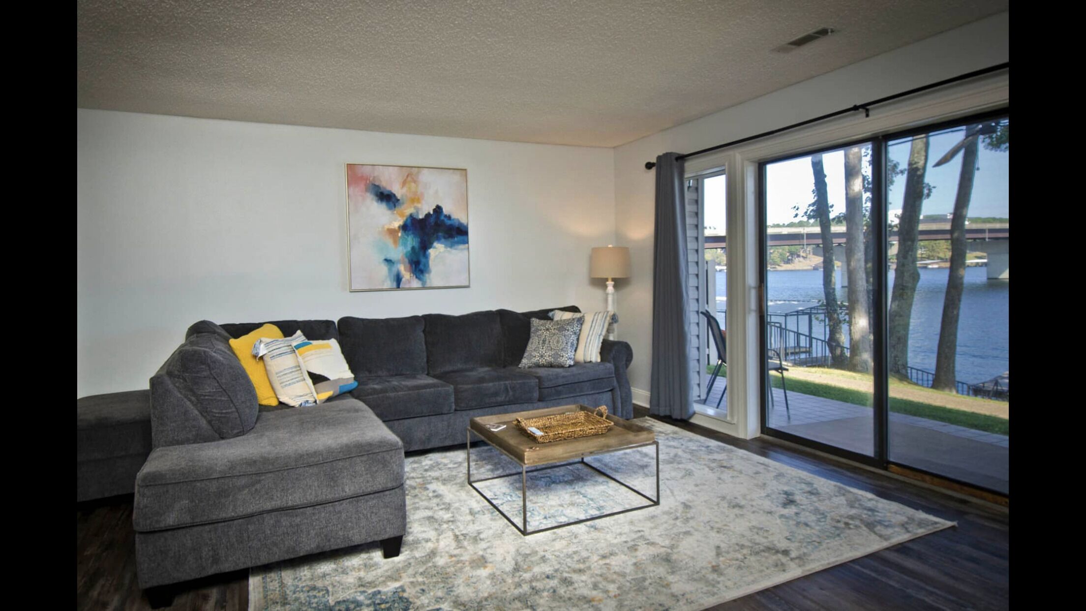 Newly renovated condo with beautiful lake front views