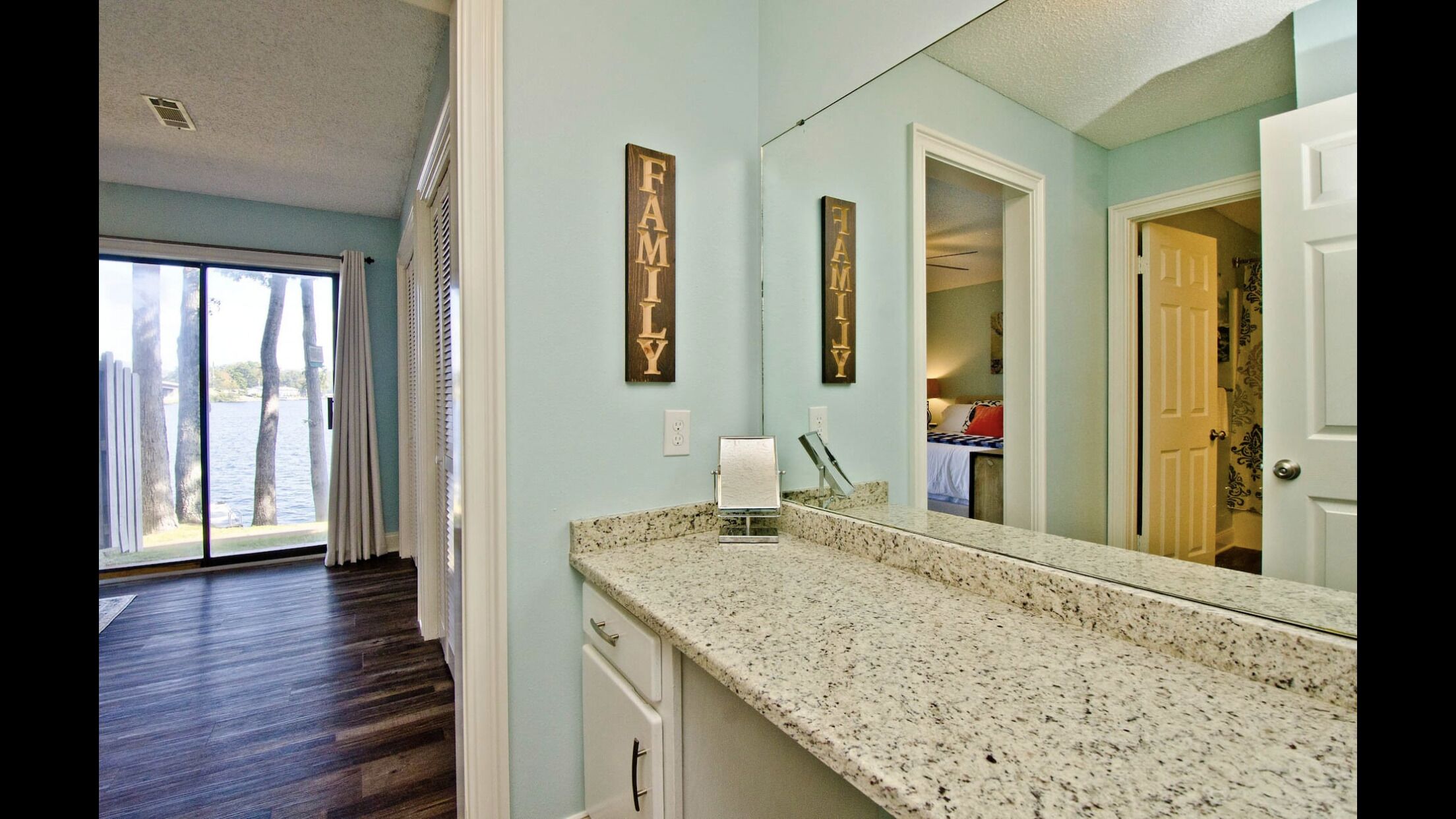 Newly renovated condo with beautiful lake front views