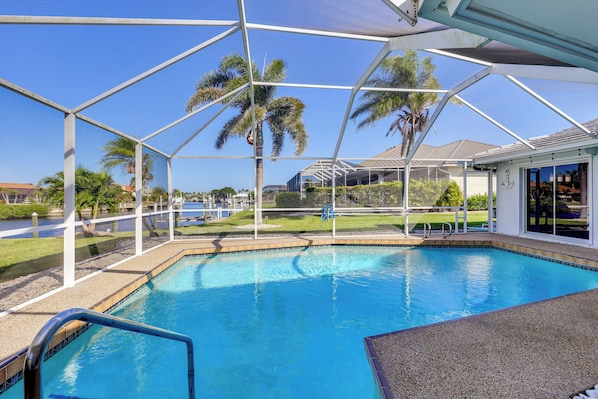 A heated pool
