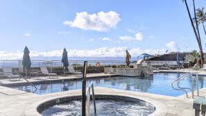 Piscina all'aperto, una piscina riscaldata