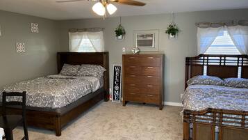 1 bedroom, iron/ironing board, travel crib, free WiFi