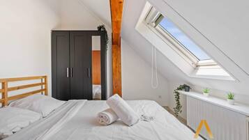 1 soveværelse, skrivebord, strygejern/strygebræt, Wi-Fi