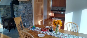 Large relaxing house in 25 acres of private woods with lake access.