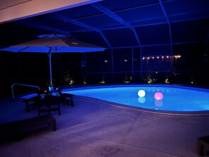 A heated pool