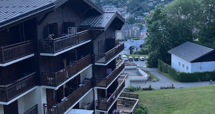 Studio with balcony 5 minutes from the center and shops. Pets welcome