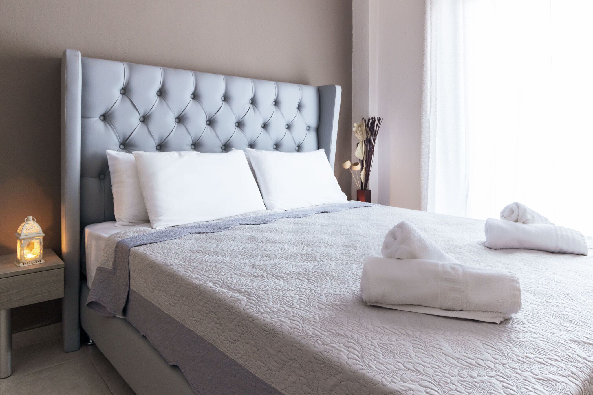 Hypo-allergenic bedding, Select Comfort beds, individually decorated
