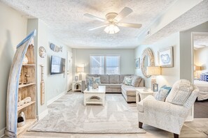 Smart TV, books - O-Sea-D | Second-row | Private Heated Pool (North Myrtle Beach)