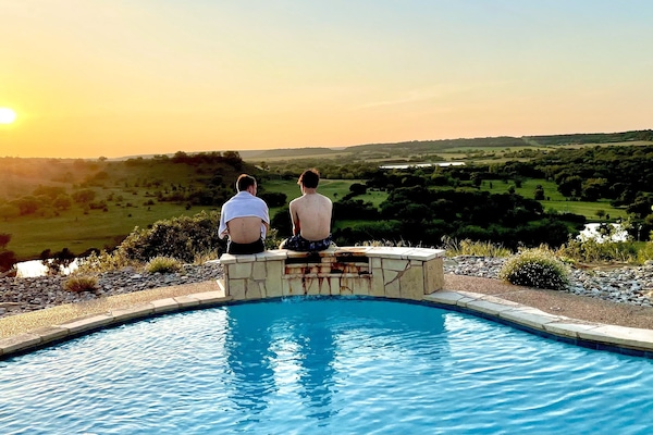 Piscine extérieure, piscine chauffée