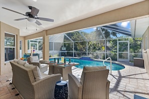 A heated pool