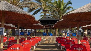 Outdoor banquet area