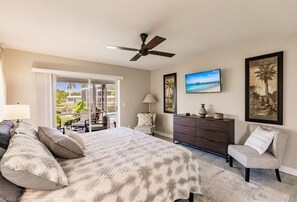 3 habitaciones, escritorio y tabla de planchar con plancha 