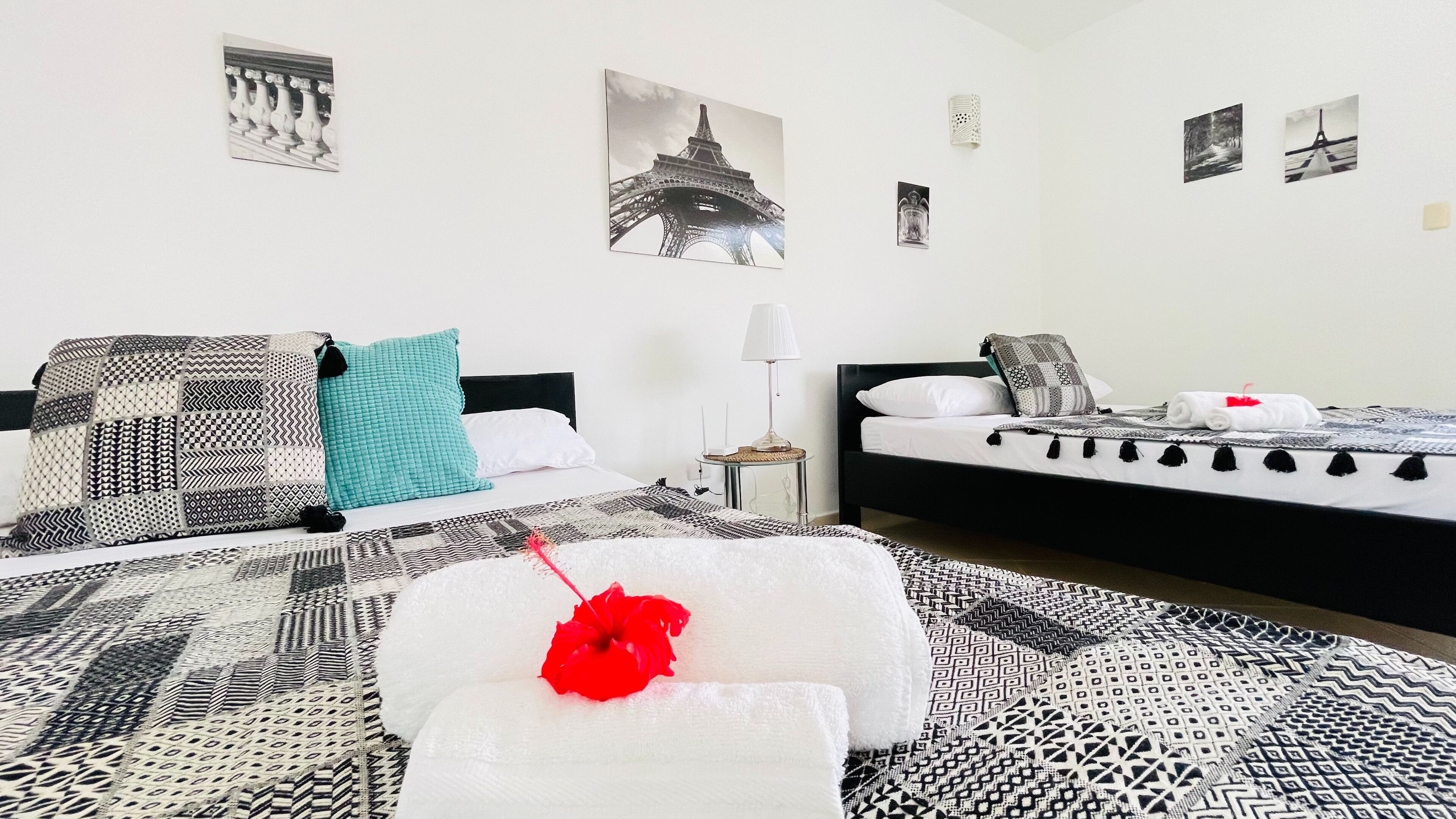 Iron/ironing board, free WiFi, bed sheets