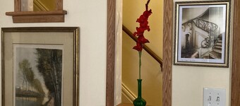 Private room in shared home with full kitchen, living room, and yoga space.