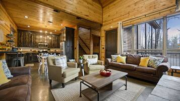 Smart-tv och eldstad